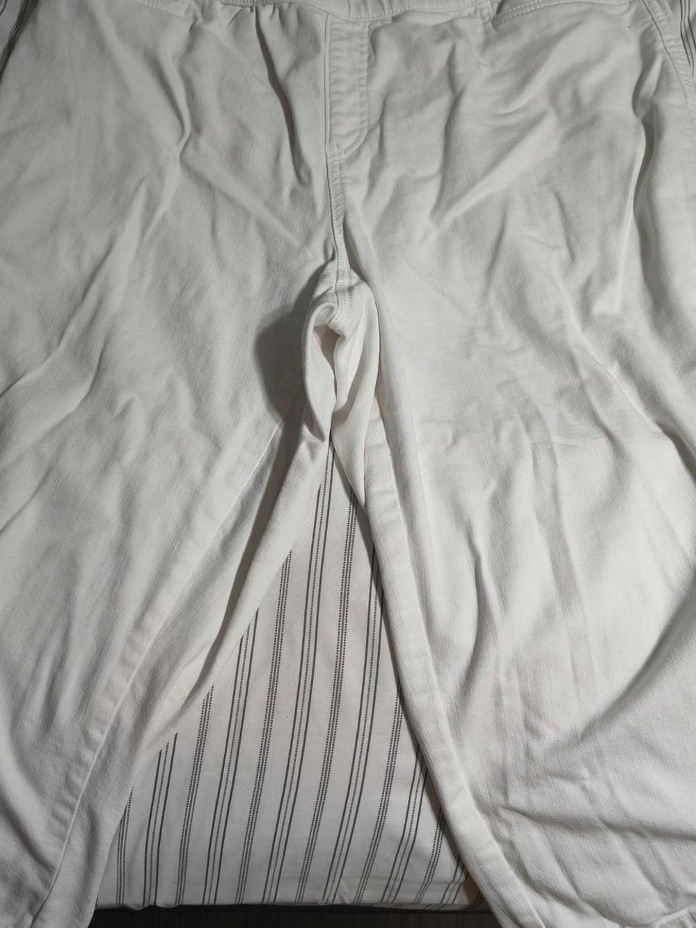 White Pull-On Wide Leg Pants